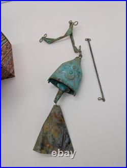 NEW in BOX Paolo Soleri Cosanti Arcosanti Brutalist Style Bronze Bell Windchime