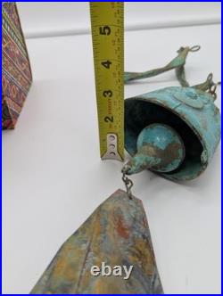 NEW in BOX Paolo Soleri Cosanti Arcosanti Brutalist Style Bronze Bell Windchime