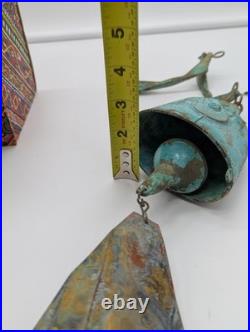 NEW in BOX Paolo Soleri Cosanti Arcosanti Brutalist Style Bronze Bell Windchime