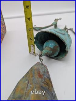 NEW in BOX Paolo Soleri Cosanti Arcosanti Brutalist Style Bronze Bell Windchime