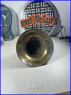 NICE Vintage Perko Ship Bell Brass Maritime Fog Bell Wall Hung 8Diameter 2.4lbs