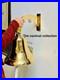 Nautical 18 Big Hanging Door Bell Antique Brass Ship With Wall Mounted Bracket