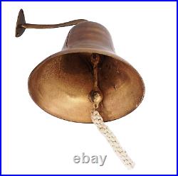 Nautical Antique Solid Brass US Navy Ship Bell, Maritime Navy Ship's Decor & Gif