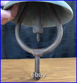 Nautical Brass 8 Bell with Mounting Bracket Ship Boat Antique Old Navy 21+ Pounds