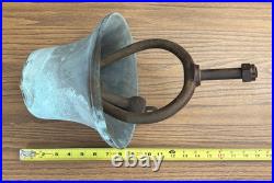Nautical Brass 8 Bell with Mounting Bracket Ship Boat Antique Old Navy 21+ Pounds