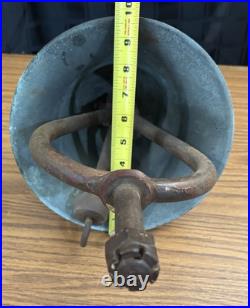 Nautical Brass 8 Bell with Mounting Bracket Ship Boat Antique Old Navy 21+ Pounds
