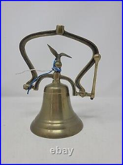 Nautical Brass Bell Boat Large 10 VERY HEAVY THICK NAVAL Gift Vintage Rare