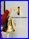 Nautical Hanging Door Bell Antique Brass Ship 18 Big With Wall Mounted Bracket