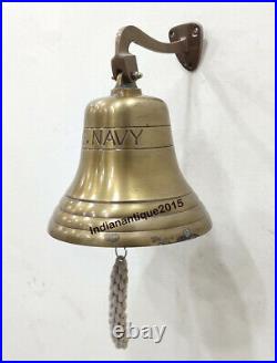 Nautical Vintage Ship Bell Maritime Wall Bracket Nautical Collectibles Door Bell