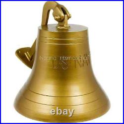 Nautical brass Antique Decorative Bell With U. S Navy Engraved Nautical Gift