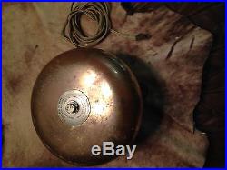Navy Ship Bell Brass Bronze 115 V Henschel Electric Alarm 1960s