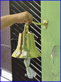 New 11 Large Nautical Solid Brass Ship's Bell Marine Maritime Wall Boat Decor