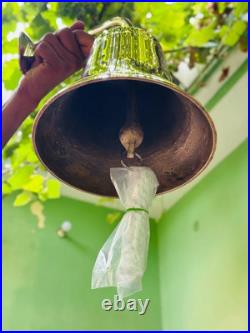 New 11 Large Nautical Solid Brass Ship's Bell Marine Maritime Wall Boat Decor