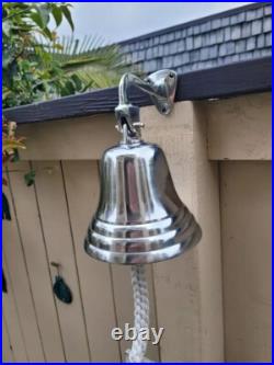 New 14 Large Nautical Brass Ship Door Bell Engraved Wall Mount Personalized