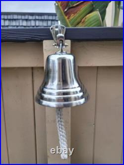 New 14 Large Nautical Brass Ship Door Bell Engraved Wall Mount Personalized