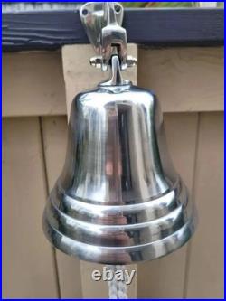New 14 Large Nautical Brass, Ship Door Bell Engraved Wall Mount beautiful gift
