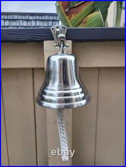 New 14 Large Nautical Brass Ship Door Bell Engraved Wall Mount beautifull gift