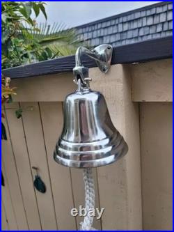 New 14 Large Nautical Brass Ship Door Bell Engraved Wall Mount beautifull gift