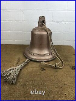 Nice Bronze Antique Large Bell School Church Marine Train Bell