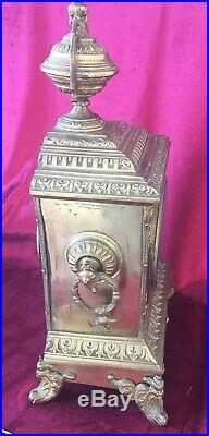 Nice Quality Brass Bell Striking French Mantle Clock