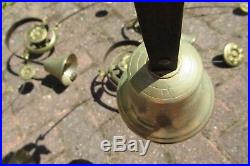 ONE Vintage Servants / Butler Mechanical Brass Door Bell 3 available