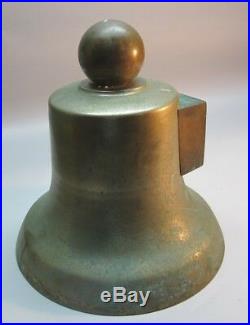 ORIGINAL SANTA FE RAILROAD Brass Pay Car Bell 70 lbs. Pre-1900 antique