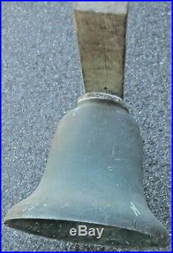 Old 1950 United States Coast Guard Bell USCG Antique Brass Bell Rare Listing