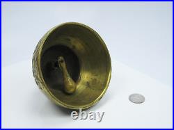 Old Antique Heavy Solid Brass Apostle Bell MATHEUS MARCUS LUCAS JOHANNES 3 3/8