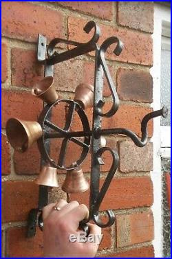Old Door Bell Wrought Iron Brass Bell Industrial Commercial Shop Jingle bells