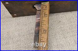 Old Mechanical Doorbell Pull Lever Brass Vintage 1870's Victorian FLOWER Field
