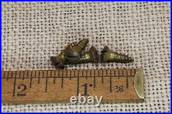 Old Mechanical Doorbell Pull Lever Brass Vintage 1870's Victorian FLOWER Field