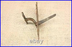 Old Mechanical Doorbell Pull Lever Nickel Brass Vintage 1870s Victorian Eastlake