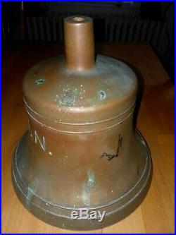 Old Original U. S. United States Navy Brass Nautical Ships Boat Bell