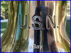 Old Rare US Navy SHIP BELL Brass Bronze USN Pre WWII United States Nautical Boat