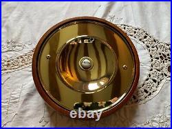 One Reclaimed Antique Wood & Brass Retro Door Bell Push Door Accessory (EBZ212)