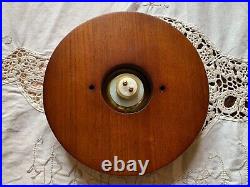 One Reclaimed Antique Wood & Brass Retro Door Bell Push Door Accessory (EBZ212)