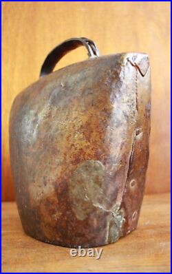 Original Antique 1800s Solid Bronze Swiss Cow Bell
