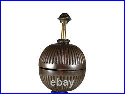 Original Antique Victorian Hotel Service Lobby Store Egg Shape Bell Stand Rare