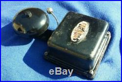 Original Antique Vintage Faraday Electric Door Fire Alarm Butler Bell Low Volts