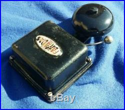 Original Antique Vintage Faraday Electric Door Fire Alarm Butler Bell Low Volts