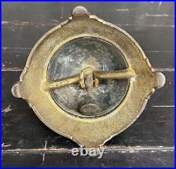 Ornate Antique Brass Service Bell Country Store Gas Service Station Hotel