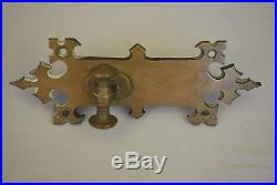 Ornate Brass Antique Patina Door Bell Pull Mechanical Or Electric Original Item