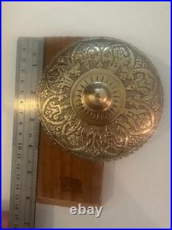 Ornate Eastlake Brass Cast Iron & Brass Wall Mount Door Bell