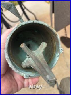 Pair (2) Vintage Wind Chime Bells 24 Paolo Soleri Arcosanti Bronze + unknown Pair (2) Vintage Wind Chime Bells 24 Paolo Soleri Arcosanti Bronze + unknown