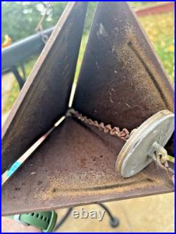 Pair (2) Vintage Wind Chime Bells 24 Paolo Soleri Arcosanti Bronze + unknown