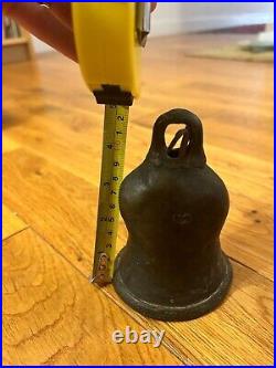 Pair of Vintage Antique Hand Forged Brass Primitive Cow Bell from Africa
