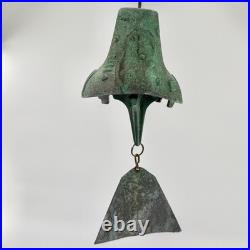 Paolo Soleri Arcosanti Bronze Wind Bell Chime Cosanti Copper Sail Arizona 22-5
