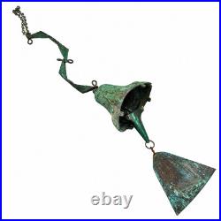 Paolo Soleri Arcosanti Bronze Wind Bell Chime Cosanti Copper Sail Arizona 22-5