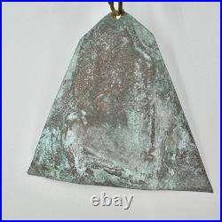 Paolo Soleri Arcosanti Bronze Wind Bell Chime Cosanti Copper Sail Arizona 22-5