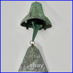 Paolo Soleri Arcosanti Bronze Wind Bell Chime Cosanti Copper Sail Arizona 22-5